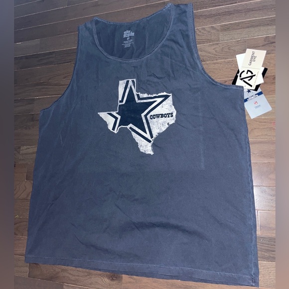 Dallas Cowboys Alta Gracia Light Navy Blue Unisex Sean Tank Top - Picture 3 of 6